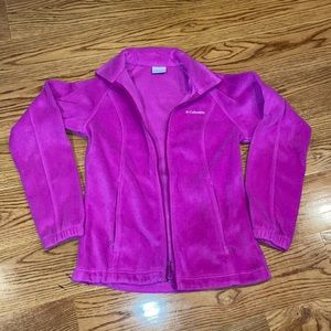 Columbia fleece jacket Small magenta full zip